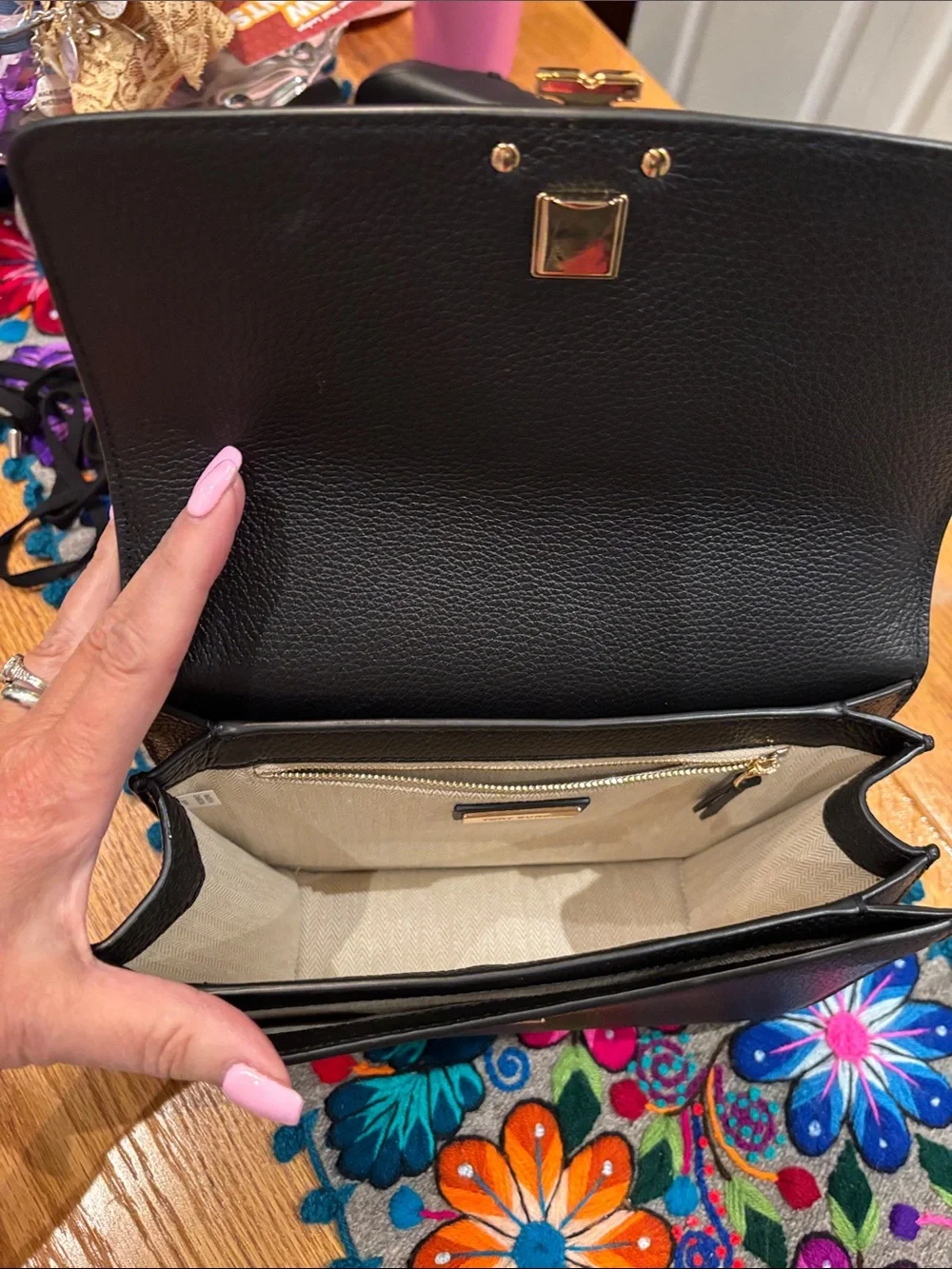 Tory Burch classic pebbled